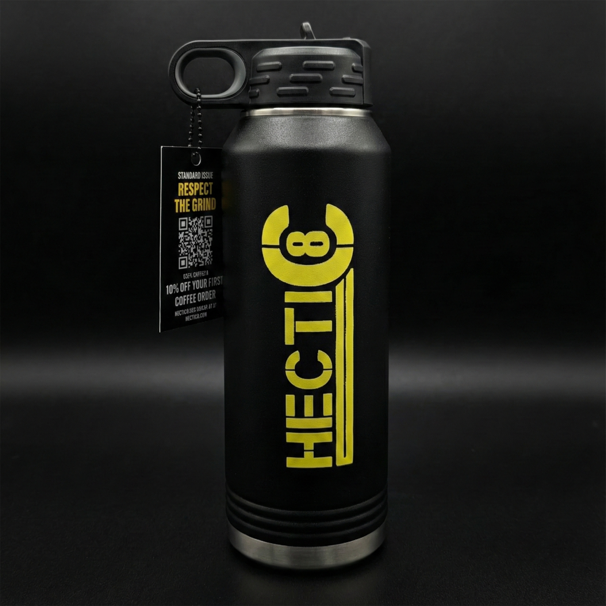 Hectic 8 Blackout Series | 32oz Insulated Sport Bottle – Hectic 8, LLC